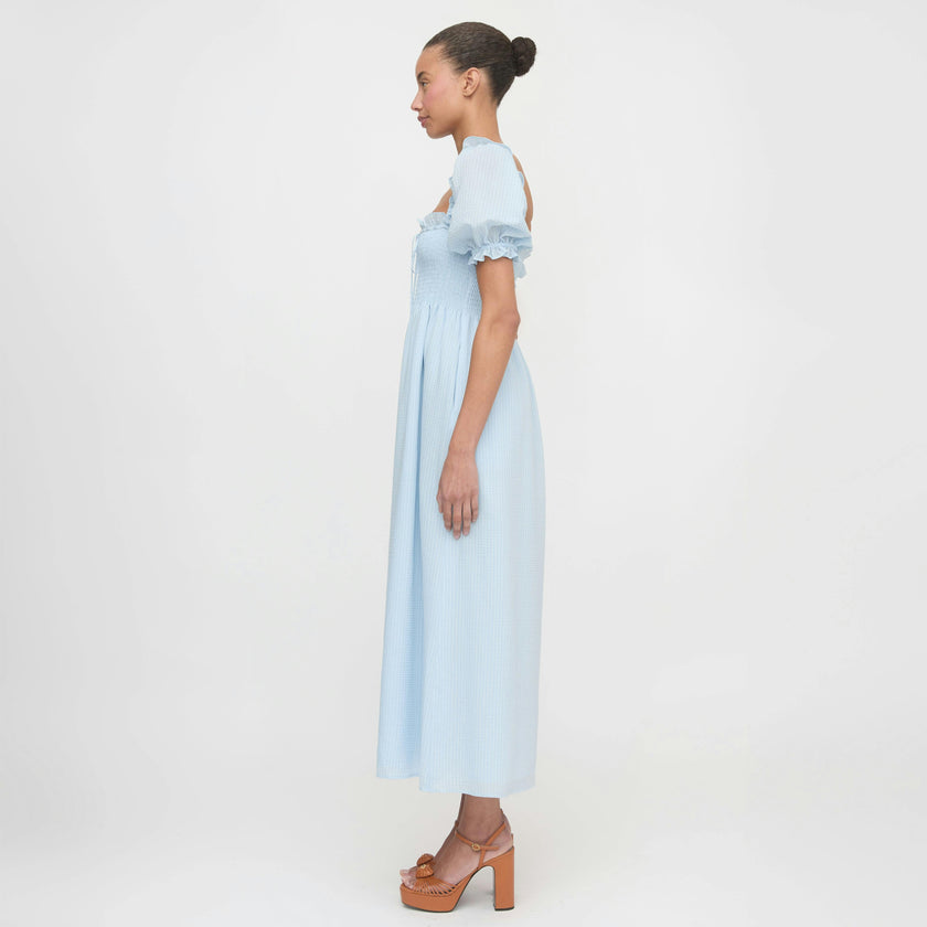 The Scarlett Nap Dress - Pale Blue
