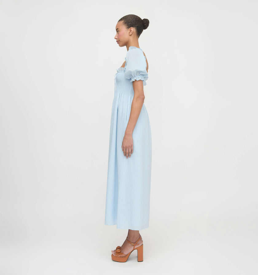 The Scarlett Nap Dress - Pale Blue