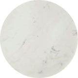Javier 17.75" Contemporary Natural Marble Handmade X-Shaped End Table