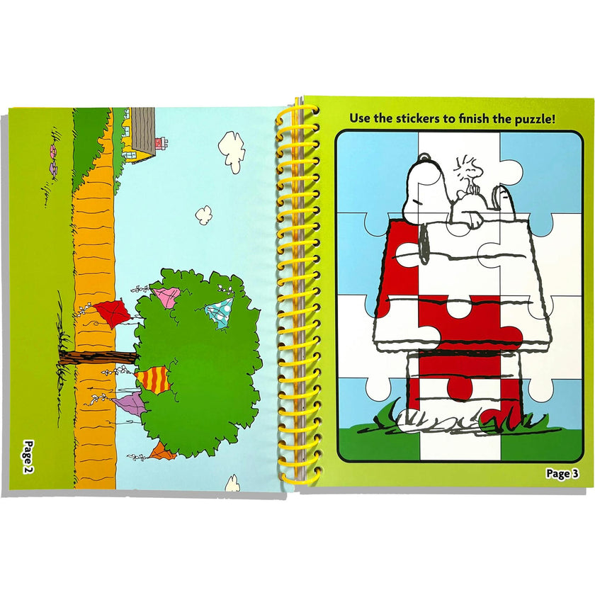 OOLY x Peanuts Coloring Activity & Sticker Kit - 8 Markers 8 Crayons