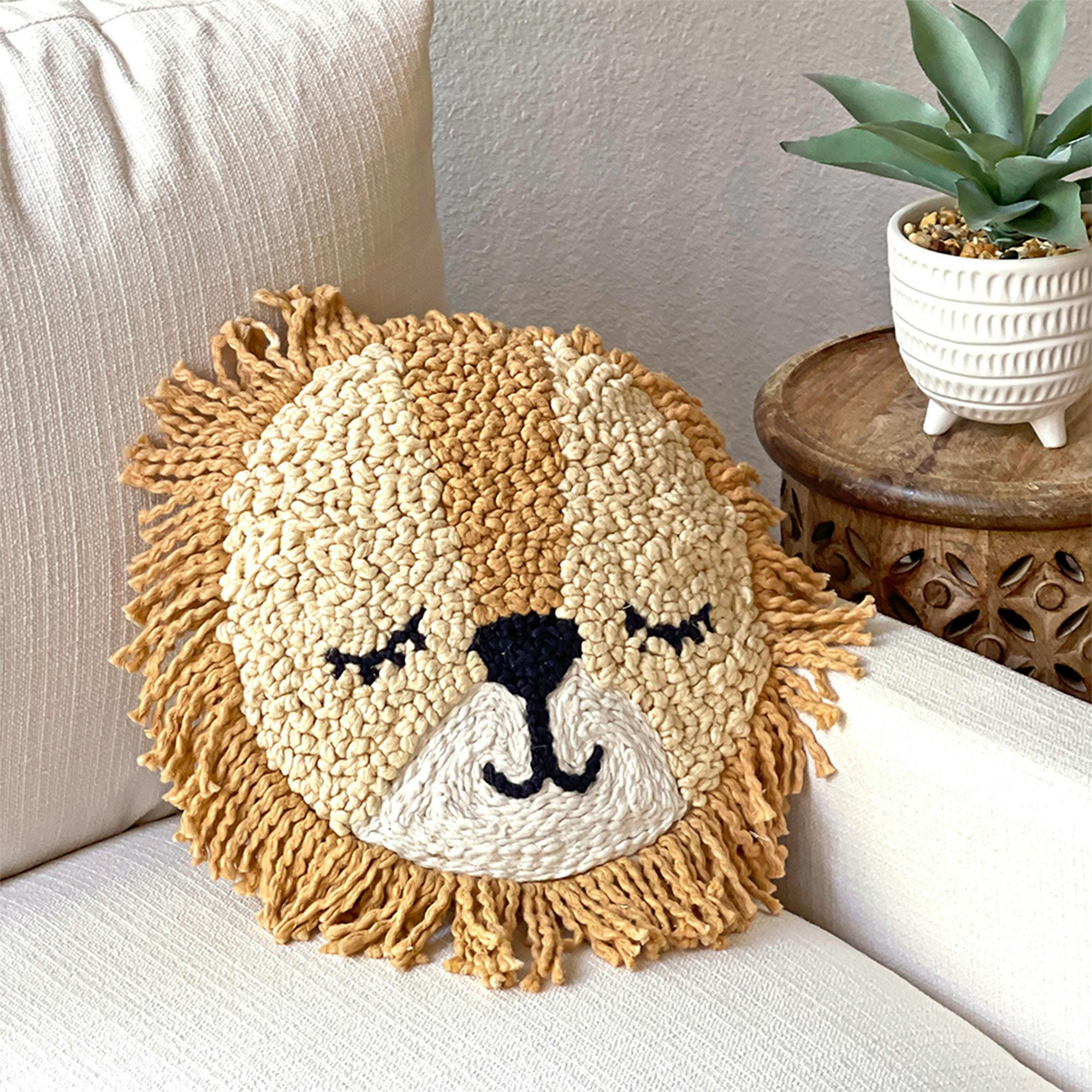 Lion Decorative Nursery Pillow