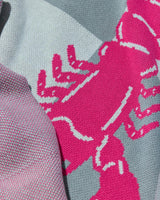 Lobster Tile Knit Blanket