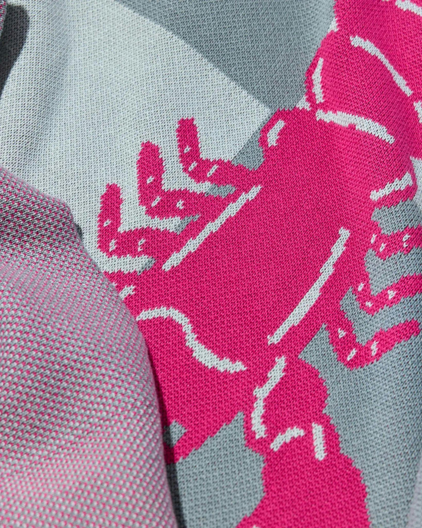 Lobster Tile Knit Blanket