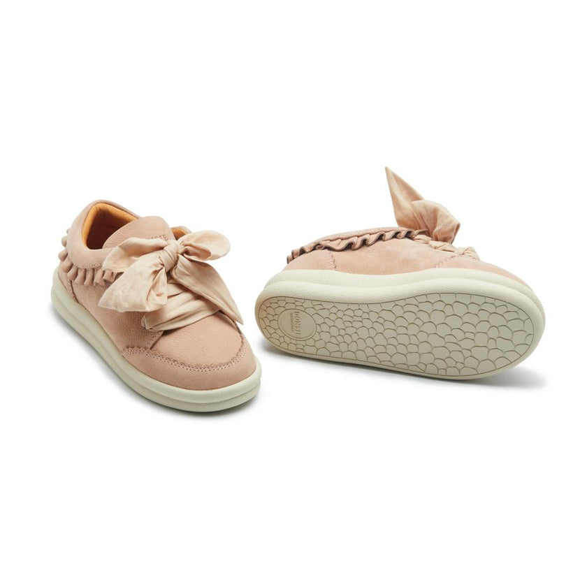 Lexley Sneakers | Coral Betting Leather