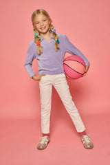 Polo Pullover - Lavender Velour