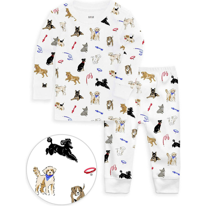 The Organic Long Sleeve Pajama Set [Dog Days]