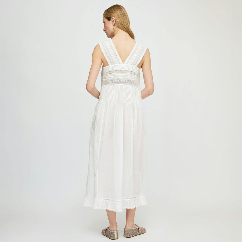 The Lorelai Nightgown - Ivory Washed Voile