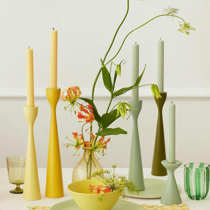 Sea Foam Green Table Candles