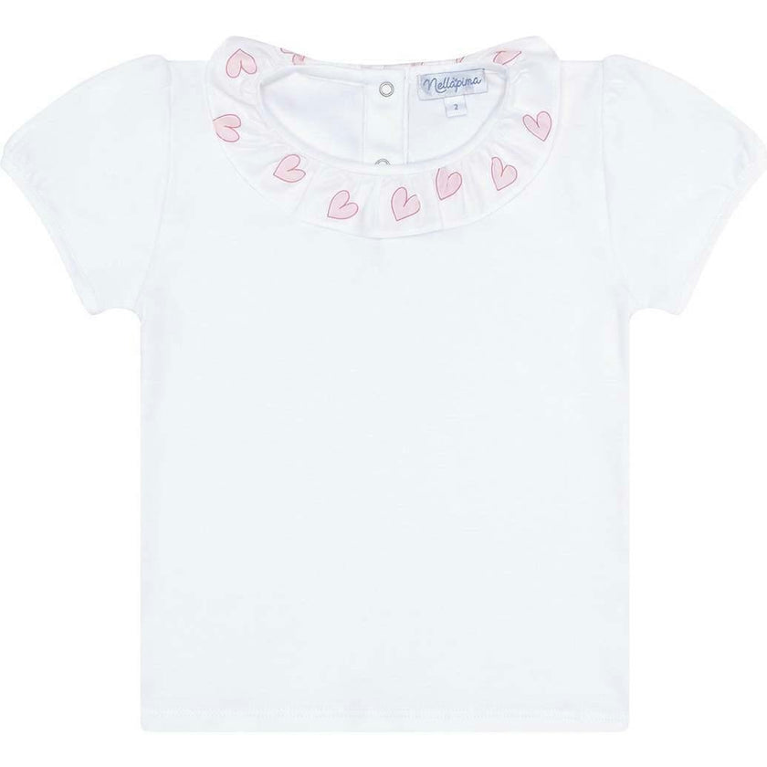 Pink Heart Print Tee