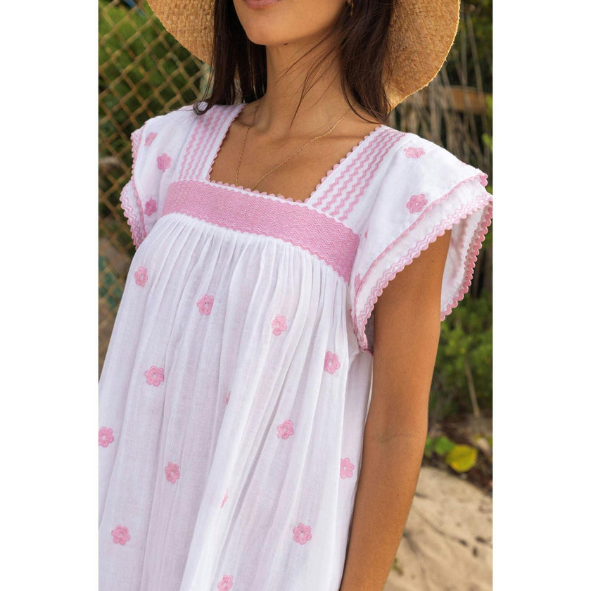 Mini Sandrine Women's Dress Pink Frangipani, Pink