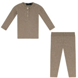Speckled Rib 2 PC Long Sleeve Set