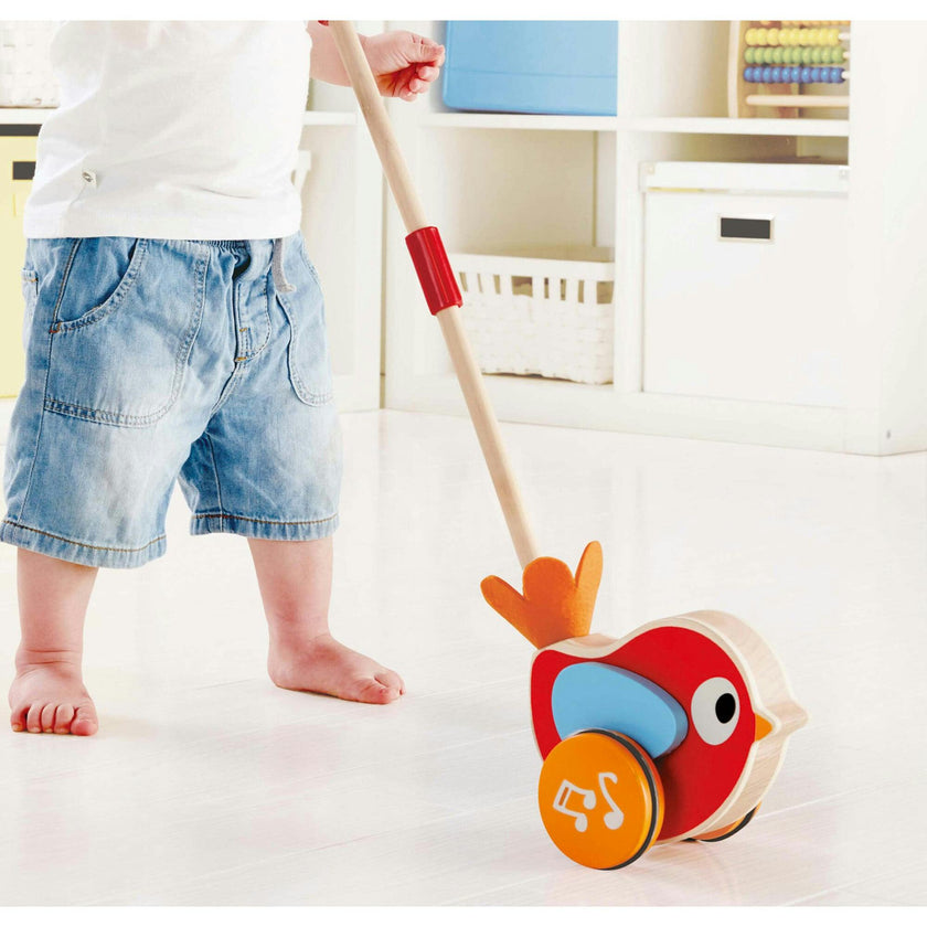 Lilly Musical Push-Along Wooden Toddler Toy
