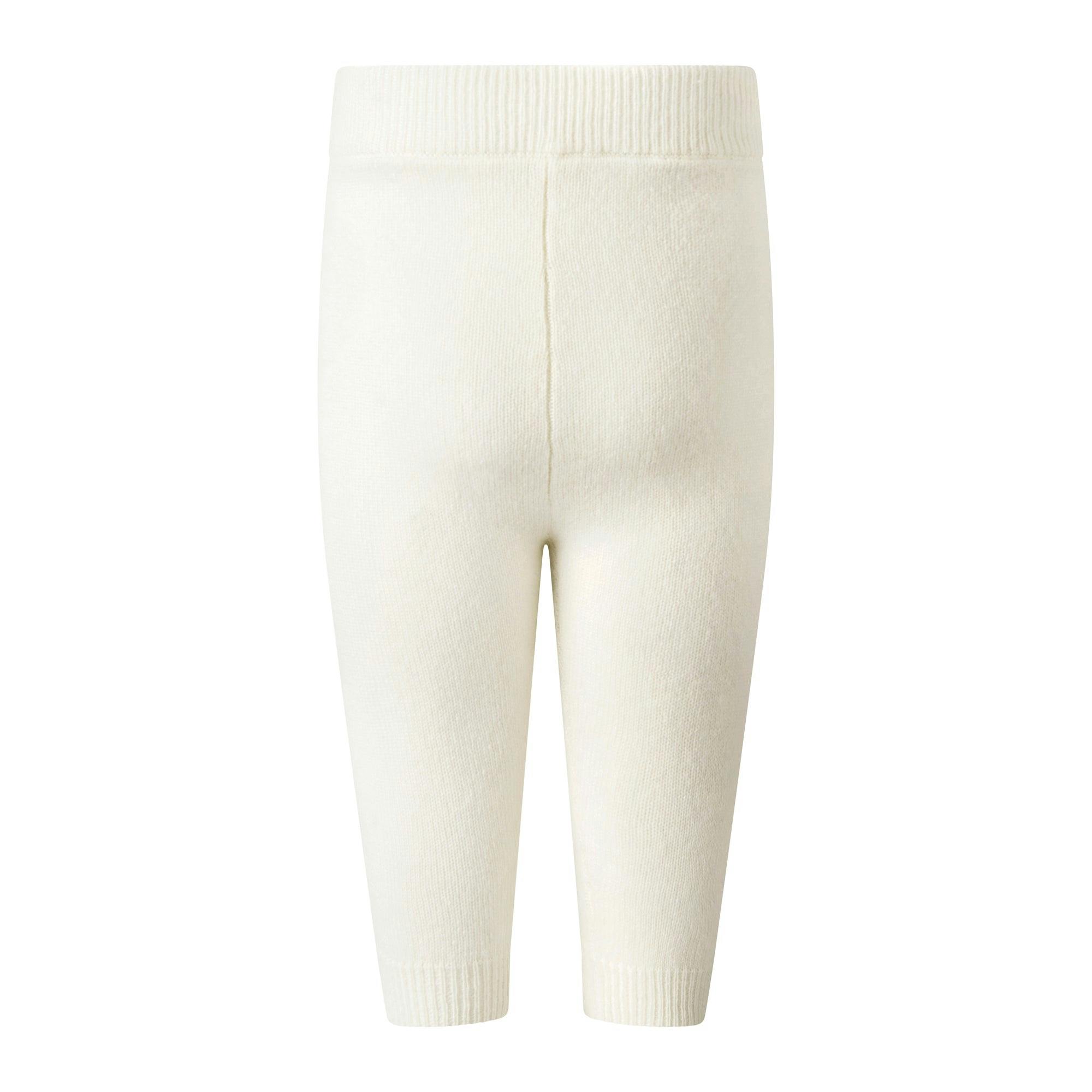 Ivory Cashmere Set with Broderie Collar