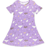 Hedwig's Magical Mail Bamboo Girls' Short Sleeve Dress