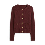 Side Braiding Knit Cardigan