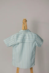 Sporting Shirt in Stripe In Blue Jay