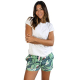 Women's Martinique® Green Banana Leaf Boxer Shorts