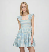 The Charlotte Nap Dress - Blue/Red Gingham