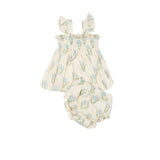 Flutter Set in Blue Tulip