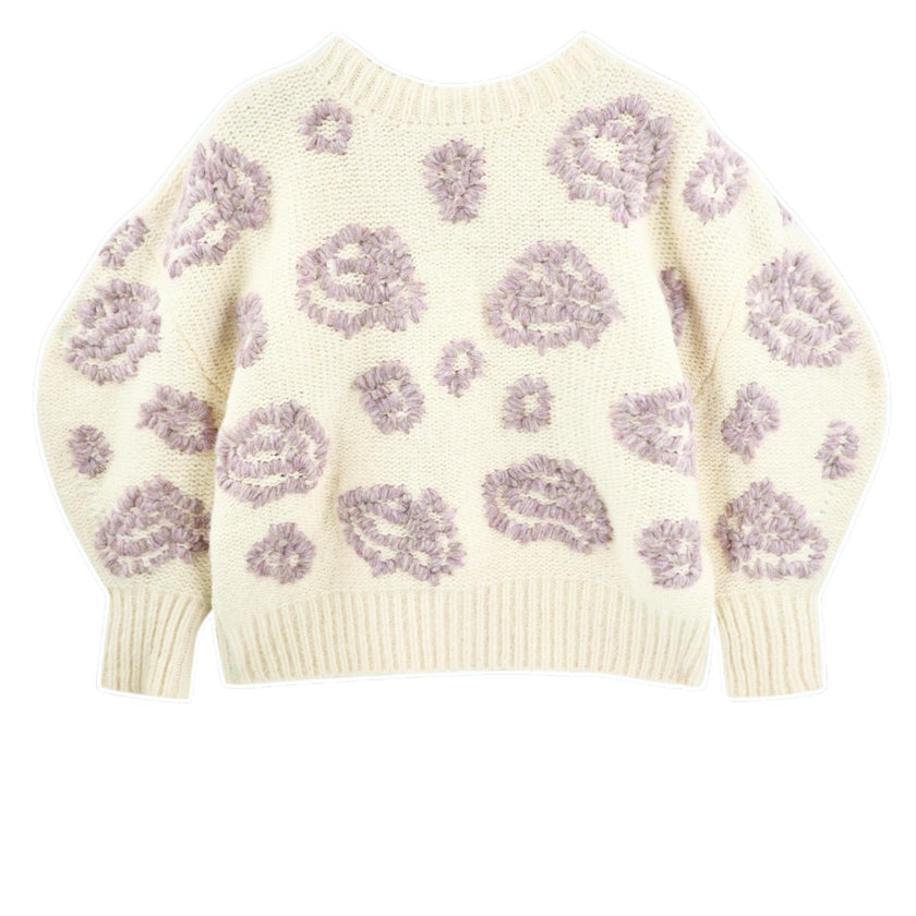 Cusco Waterlily Pullover in Ivory/Fawn