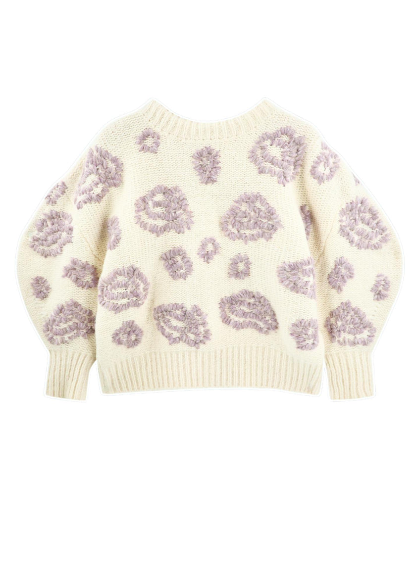 Cusco Waterlily Pullover in Ivory/Fawn