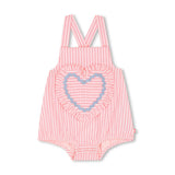 Pink Baby Heart Romper