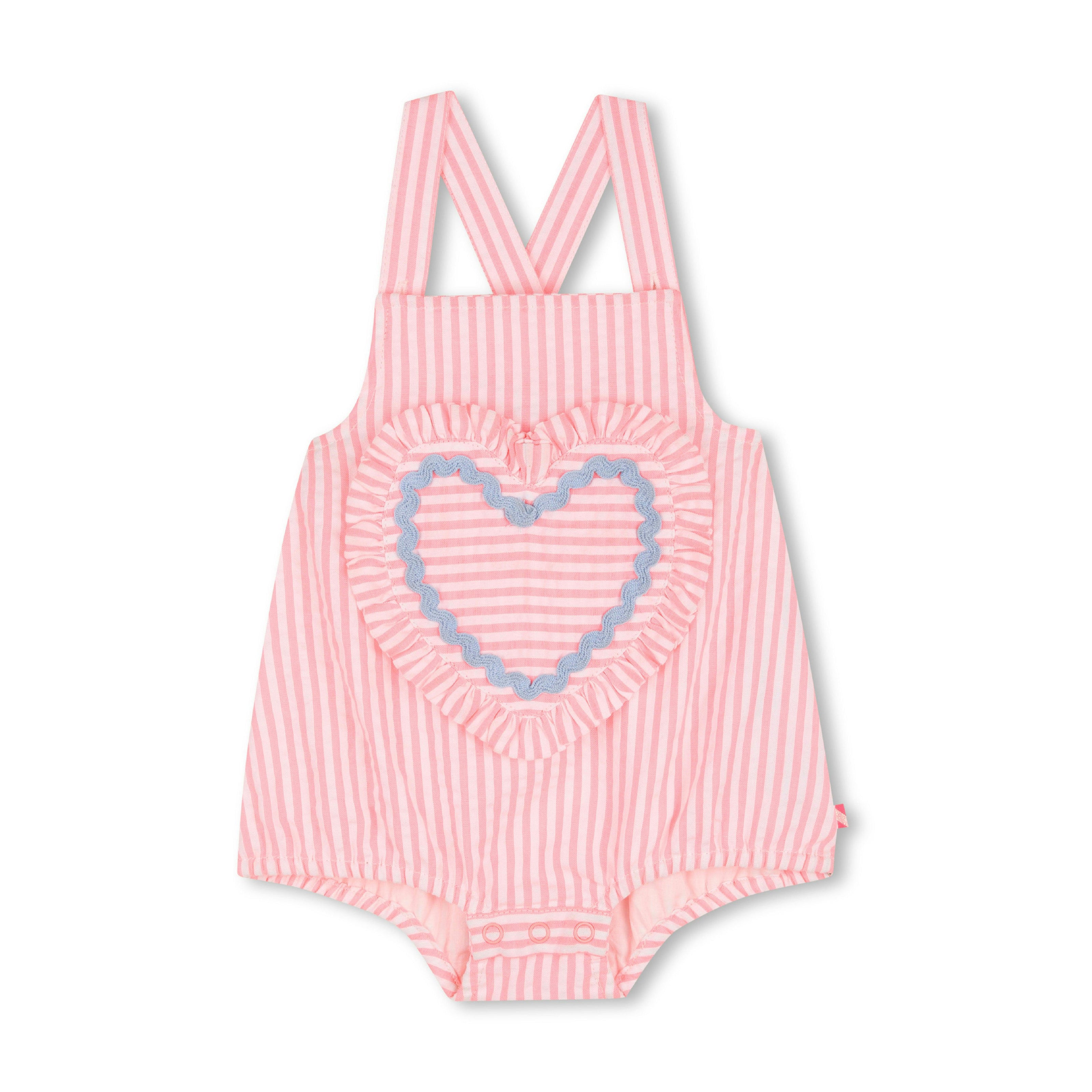 Pink Baby Heart Romper