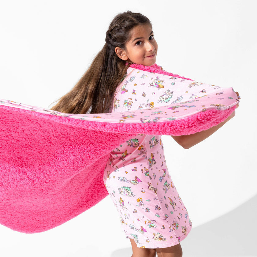 Mermaid Lagoon Bamboo Sherpa Blanket