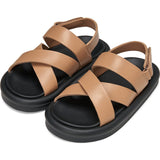 Rick Velcro Strap Leather Sandals