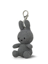 Miffy Keychain ECO Corduroy Grey - 4"
