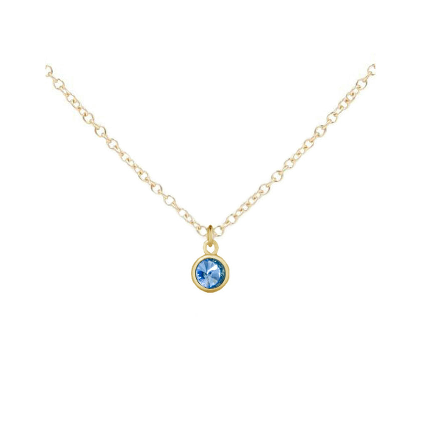 March Birthstone Necklace
