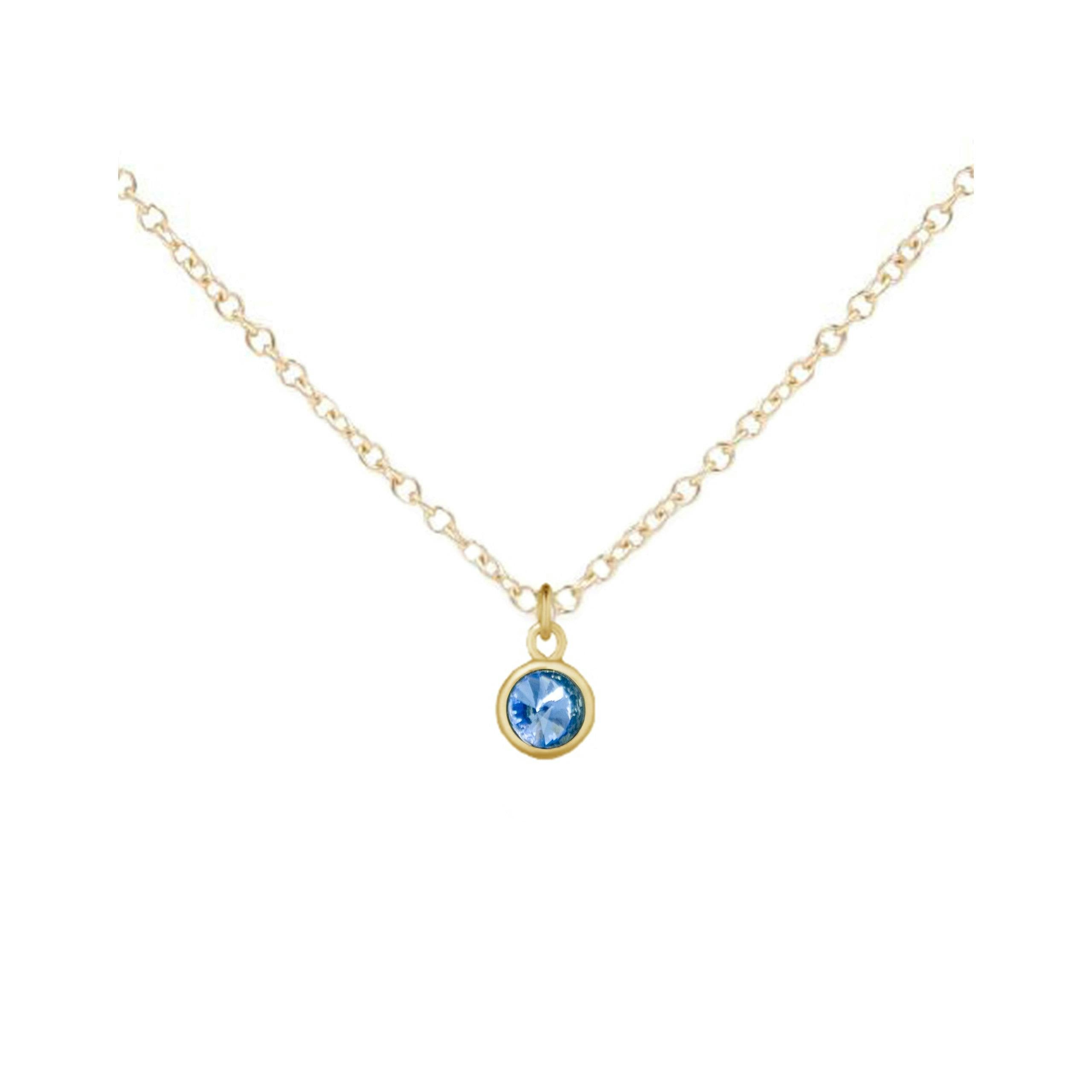 March Birthstone Necklace