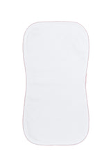 White Bubble Baby Burp Cloth
