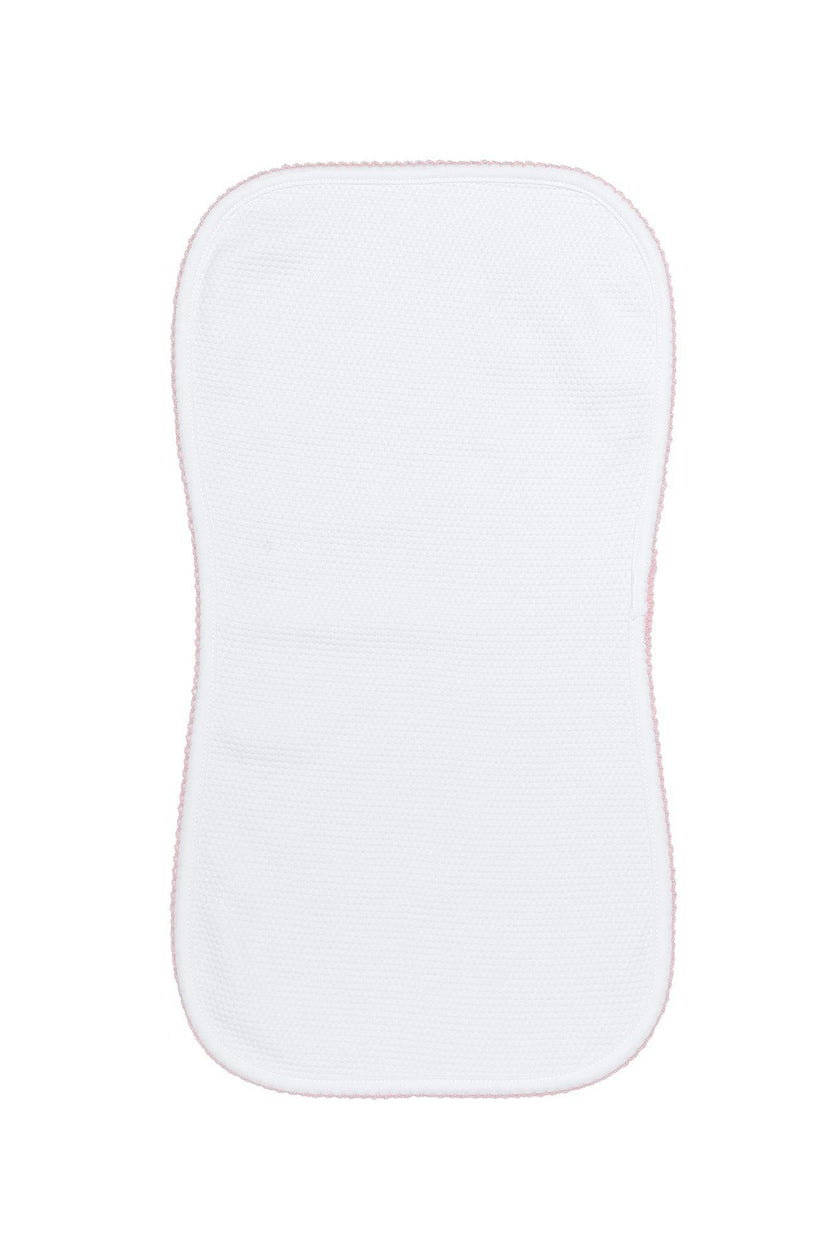 White Bubble Baby Burp Cloth