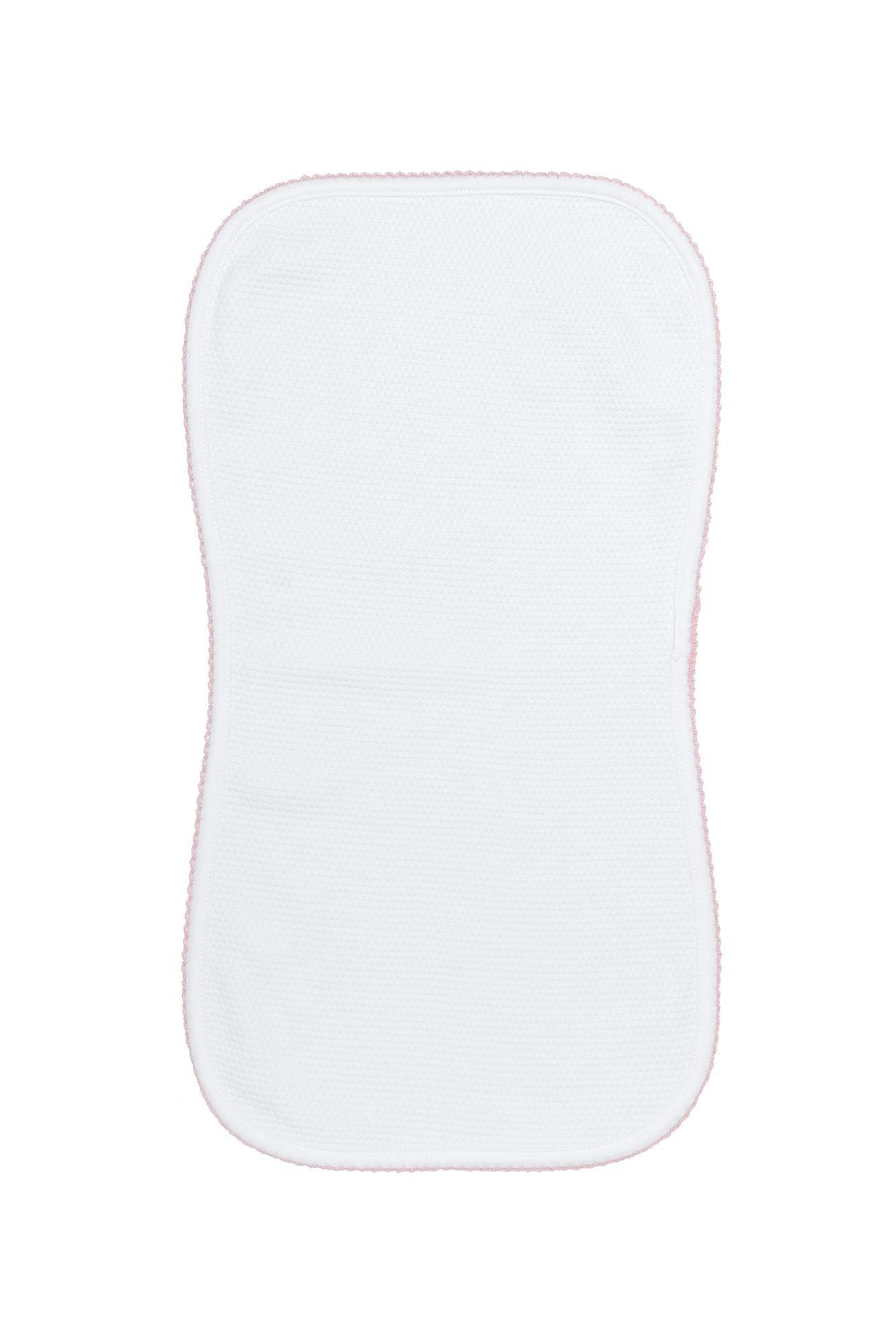 White Bubble Baby Burp Cloth