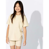 Oat Bamboo Blend Kid's Oversized Tee & Biker Short Set