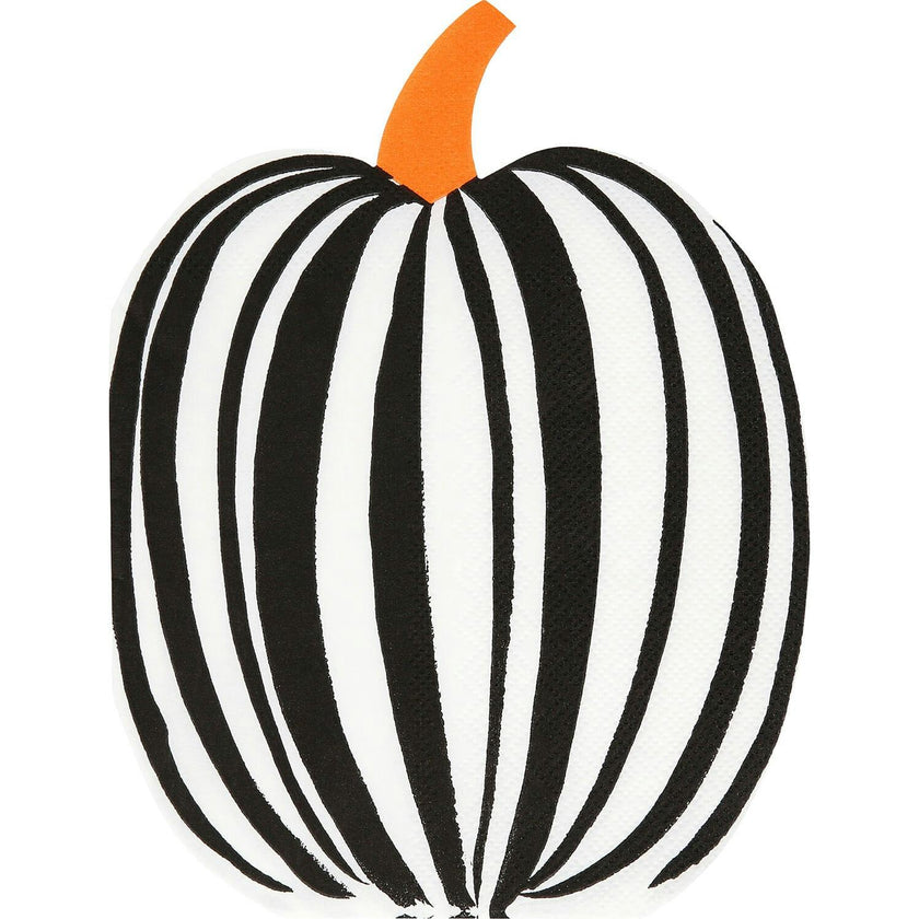 Stripe Pumpkin Napkins