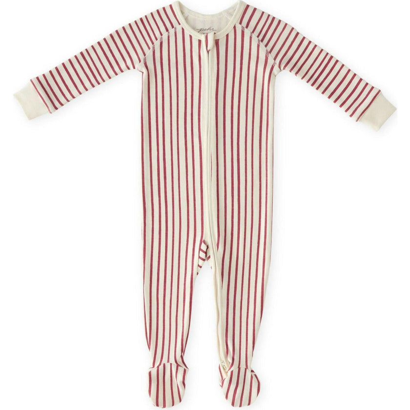 Ribbed Baby Sleeper, Red