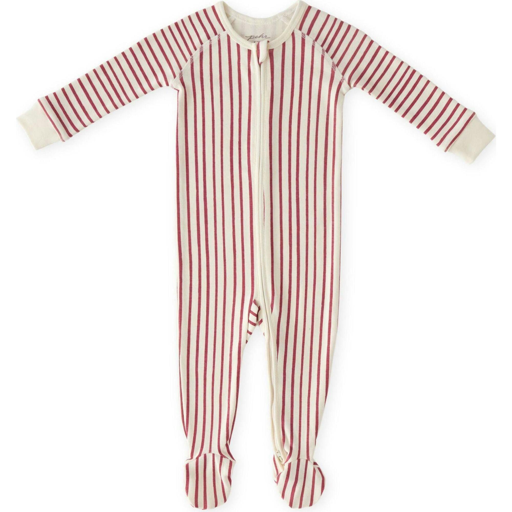 Ribbed Baby Sleeper, Red