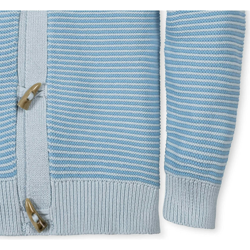 Organic Shawl Collar Cardigan Sweater, Blue