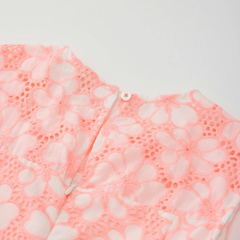 Holly Cotton Embroidered Mini Dress
