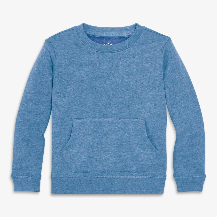 Kids cozy fleece crewneck sweatshirt
