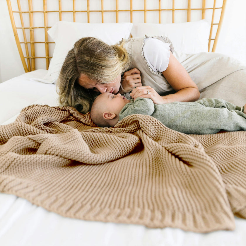 Chunky Knit Throw Blanket