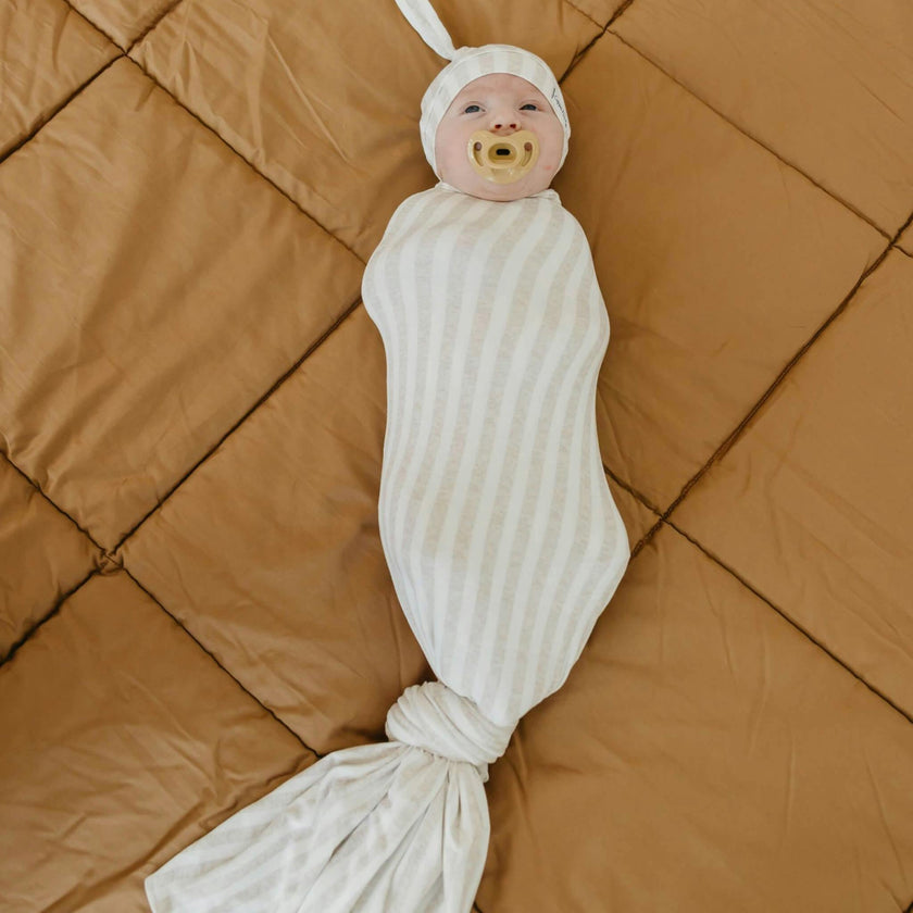 Knit Swaddle Blanket - Coastal
