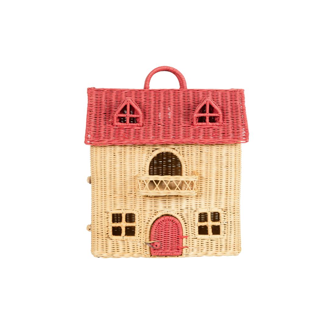 Handcrafted - Amy Dollhouse Tote - Rattan Wicker