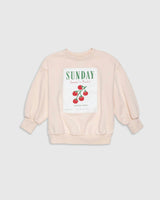 Organic Weekend Sweatshirt in Peach