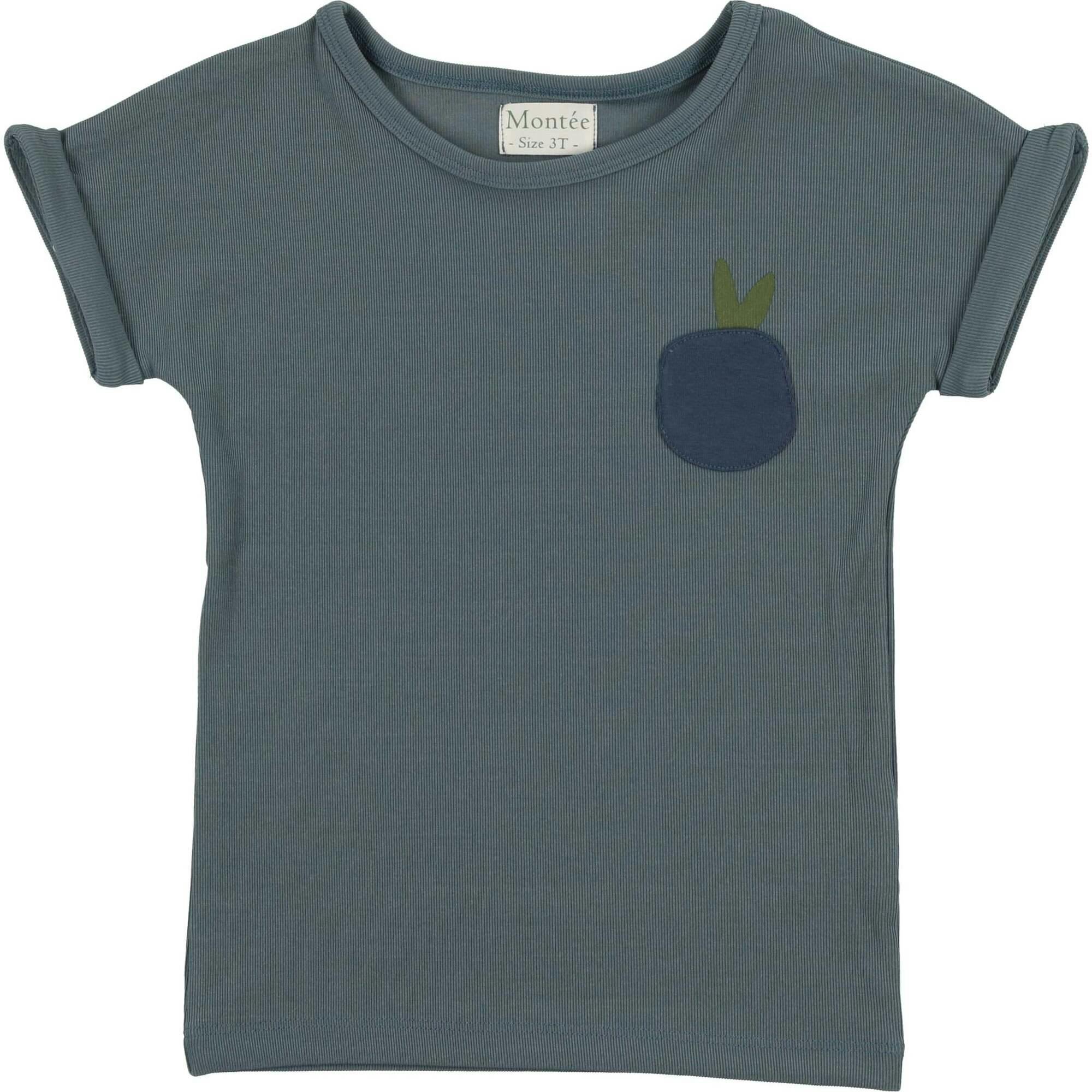Boys Ribbed Berry Short Sleeve Shirt