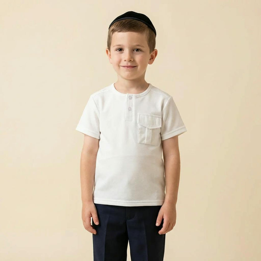 Boys Pocket Henley