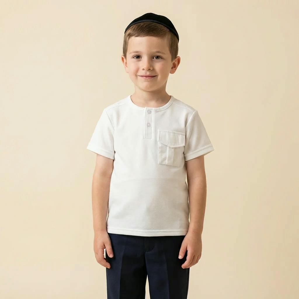 Boys Pocket Henley