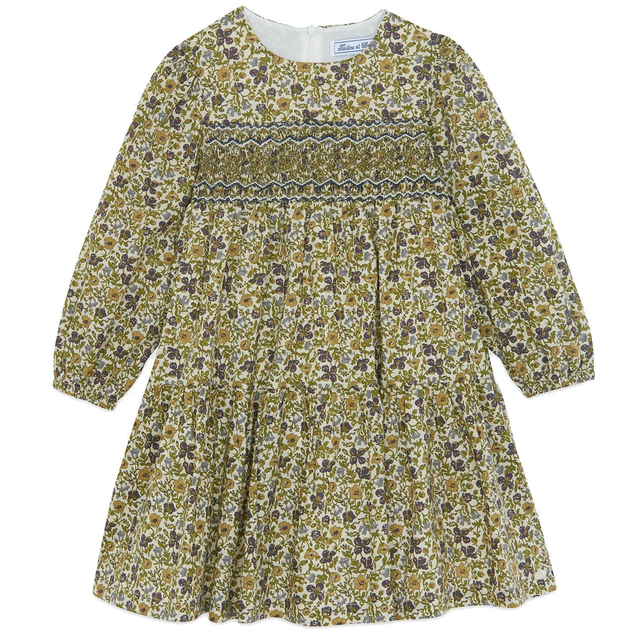 TARTINE ET CHOCOLAT Enchanted Forest Dress - Olive